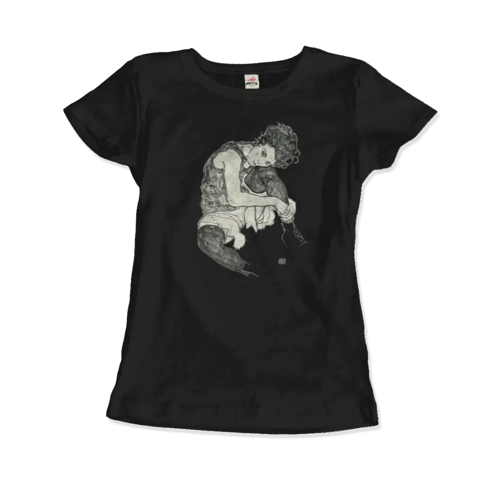Egon Schiele Zeichnungen I (Drawings 1) 1917 Art T-Shirt by Art-O-Rama Shop ART-O-RAMA-SHOP