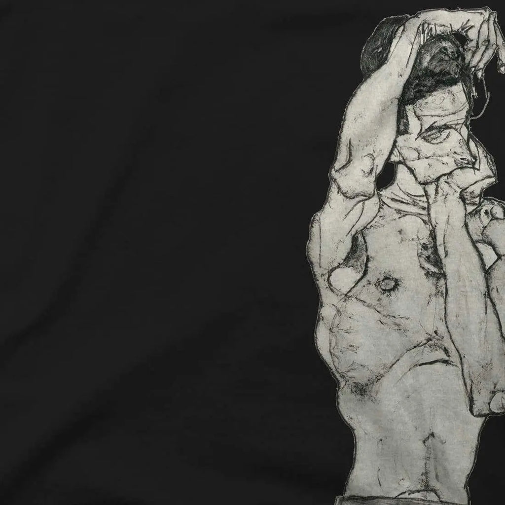 Egon Schiele Zeichnungen II (Drawings 2) 1914 Art T-Shirt by Art-O-Rama Shop ART-O-RAMA-SHOP