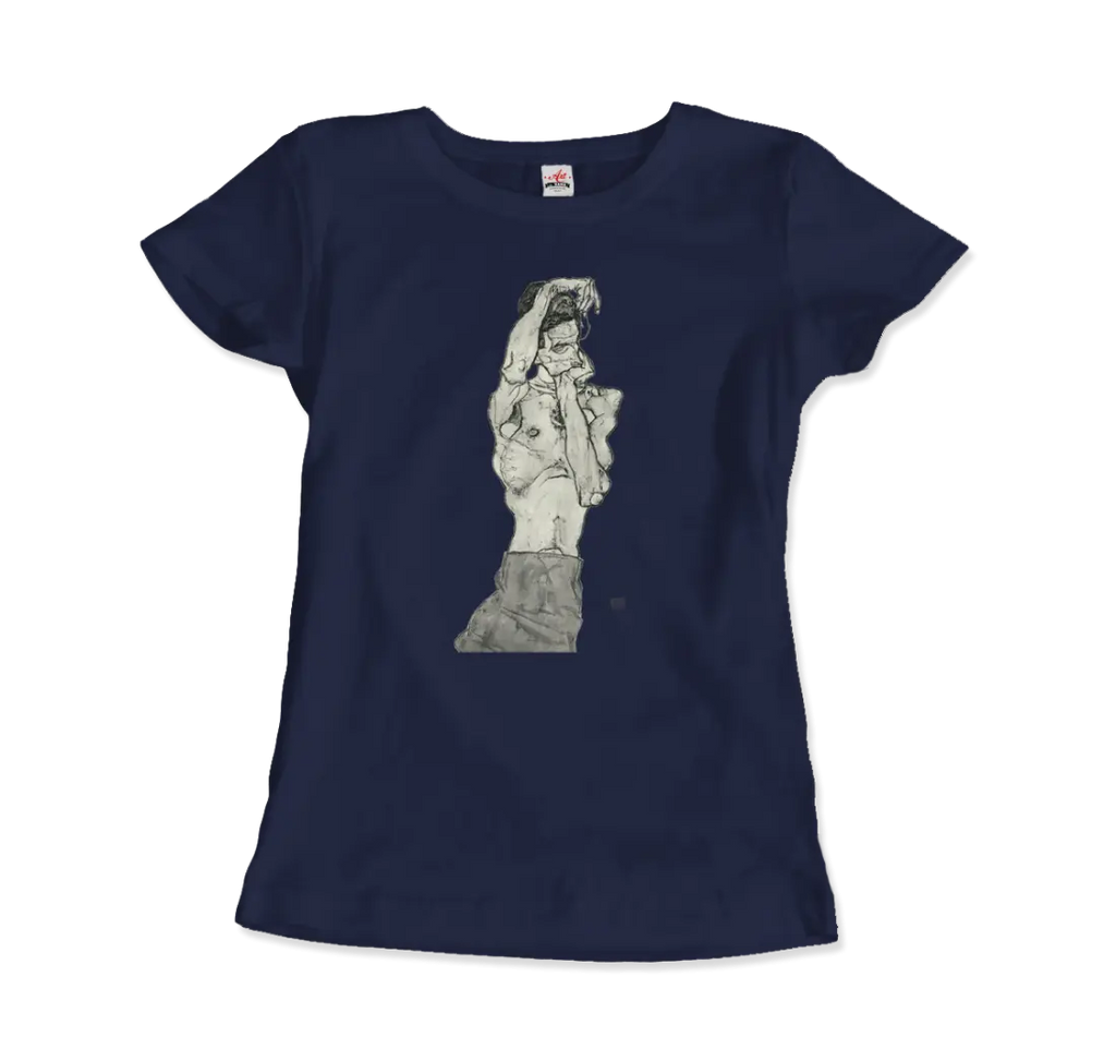 Egon Schiele Zeichnungen II (Drawings 2) 1914 Art T-Shirt by Art-O-Rama Shop ART-O-RAMA-SHOP