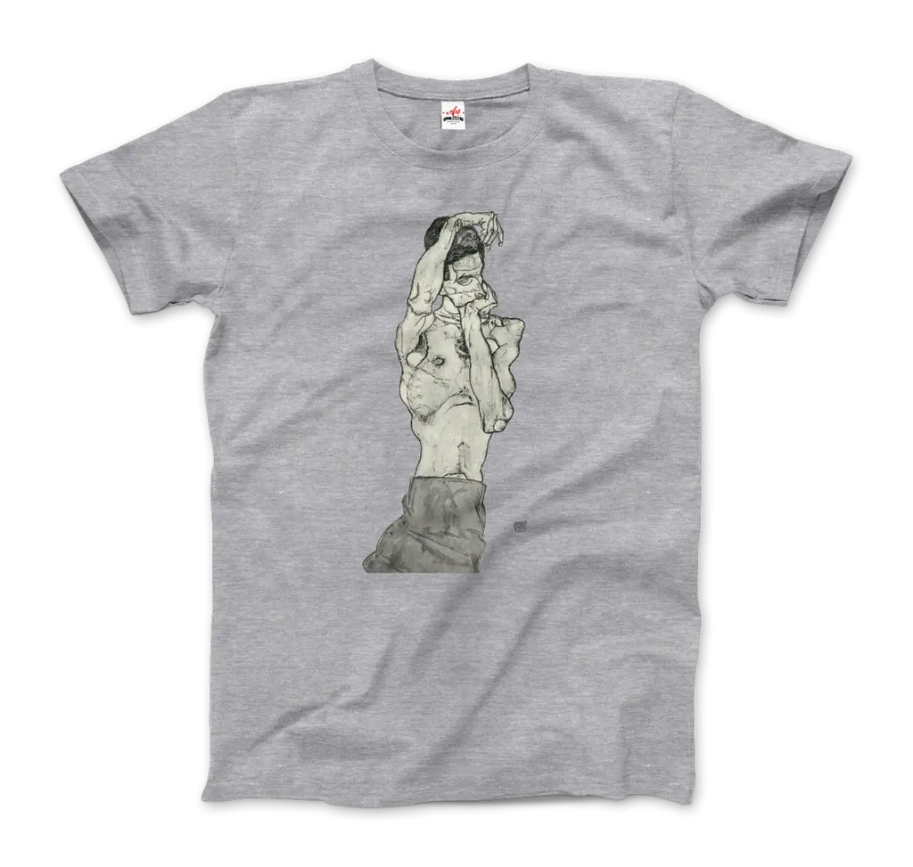 Egon Schiele Zeichnungen II (Drawings 2) 1914 Art T-Shirt by Art-O-Rama Shop ART-O-RAMA-SHOP