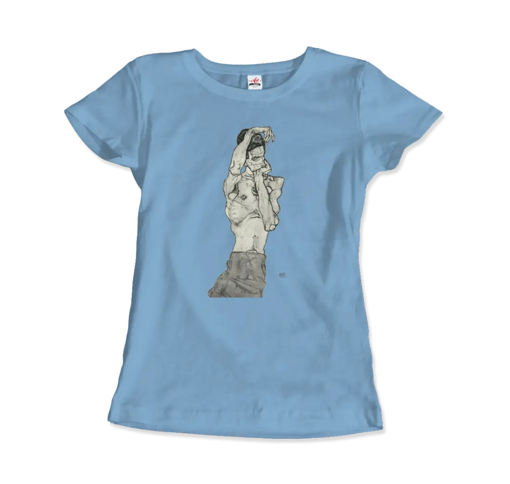 Egon Schiele Zeichnungen II (Drawings 2) 1914 Art T-Shirt by Art-O-Rama Shop ART-O-RAMA-SHOP