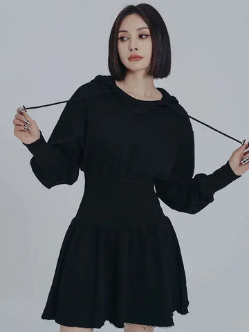 Egreeg Hooded Mini Dress by Marigold Shadows Marigold Shadows