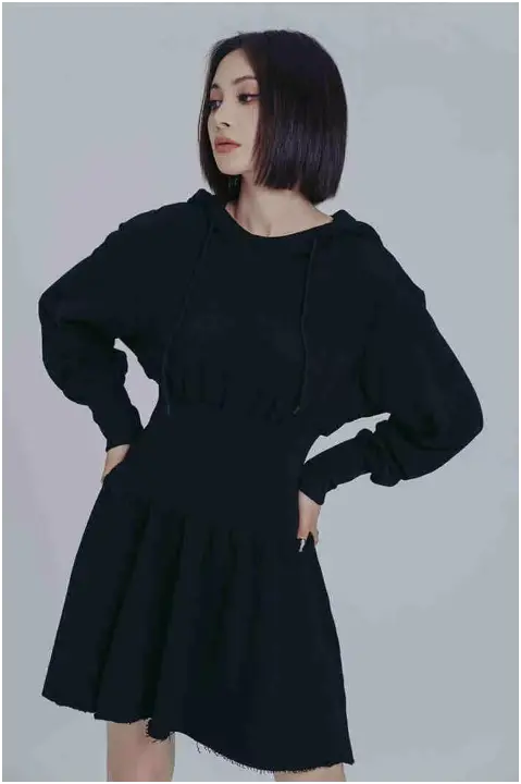 Egreeg Hooded Mini Dress by Marigold Shadows Marigold Shadows