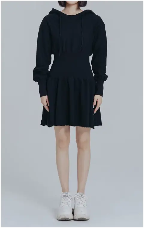 Egreeg Hooded Mini Dress by Marigold Shadows Marigold Shadows