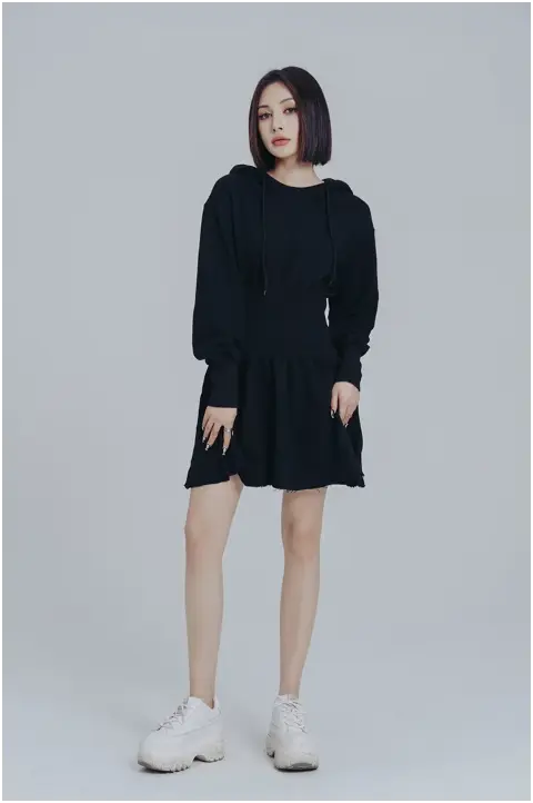 Egreeg Hooded Mini Dress by Marigold Shadows Marigold Shadows