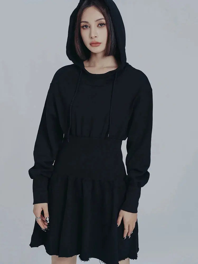 Egreeg Hooded Mini Dress by Marigold Shadows Marigold Shadows