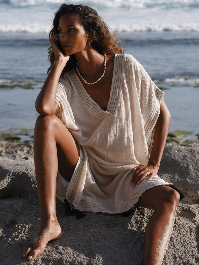 Ela Kaftan - Natural by The Handloom The Handloom