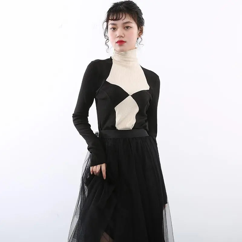 Emica Turtleneck Long Sleeve Shirt by Marigold Shadows Marigold Shadows