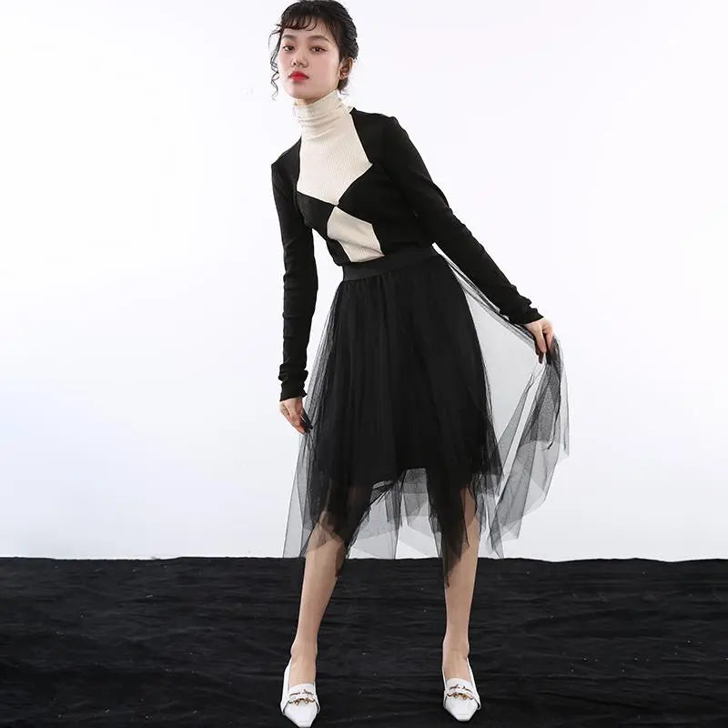 Emica Turtleneck Long Sleeve Shirt by Marigold Shadows Marigold Shadows