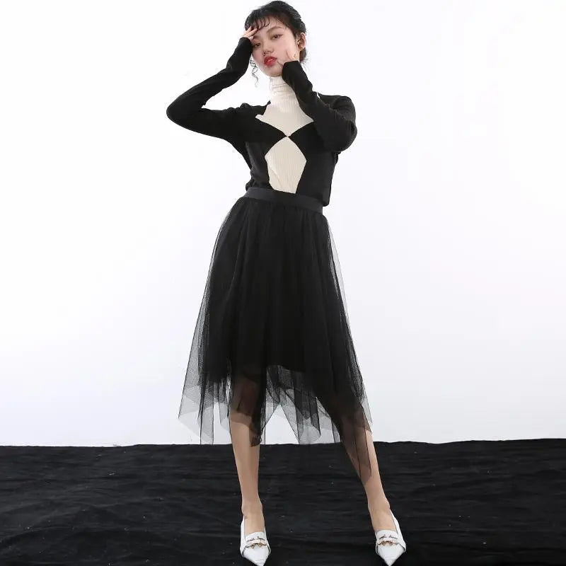 Emica Turtleneck Long Sleeve Shirt by Marigold Shadows Marigold Shadows