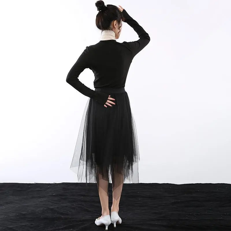 Emica Turtleneck Long Sleeve Shirt by Marigold Shadows Marigold Shadows