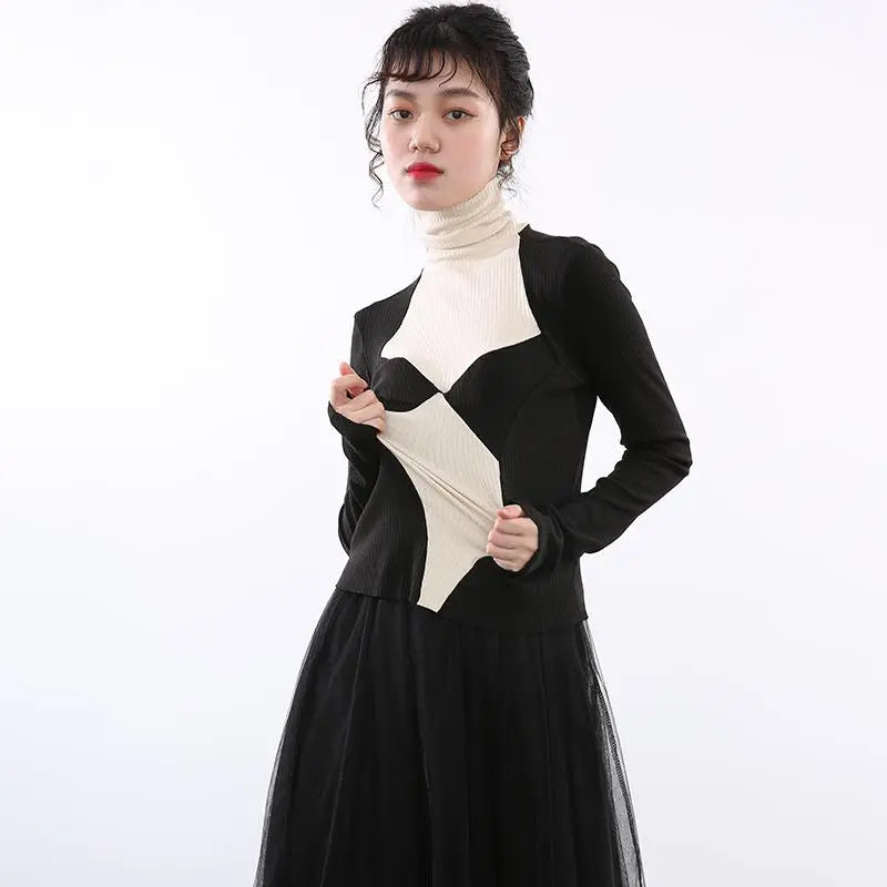 Emica Turtleneck Long Sleeve Shirt by Marigold Shadows Marigold Shadows