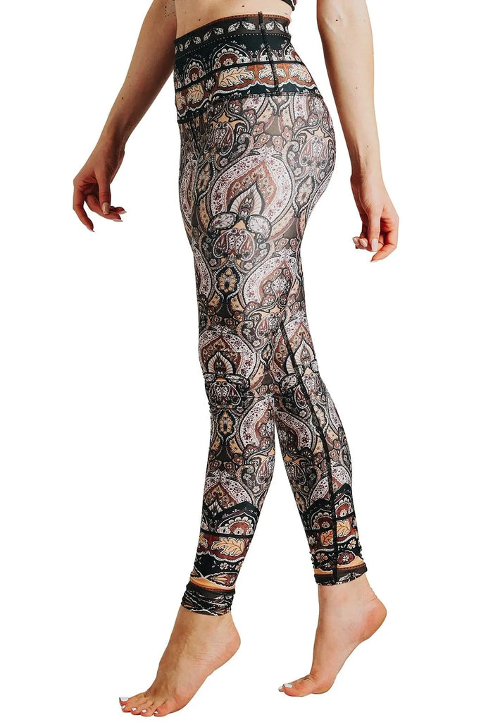 Espresso Yourself Printed Yoga Leggings by Yoga Democracy Yoga Democracy