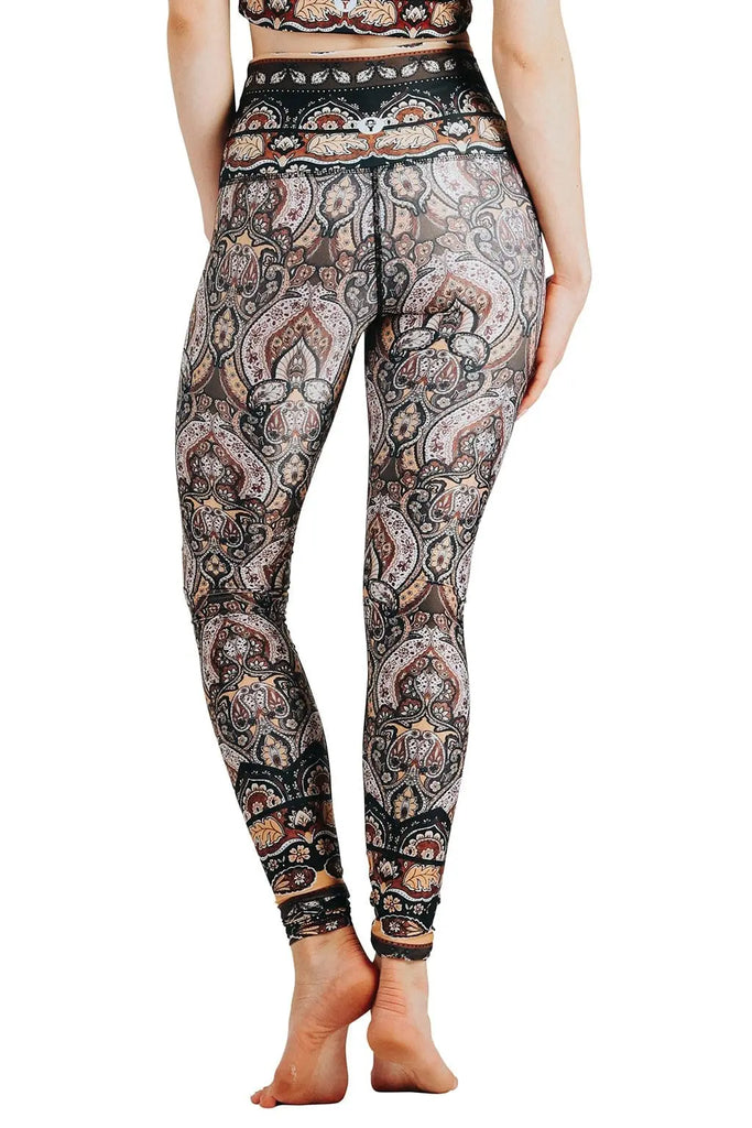 Espresso Yourself Printed Yoga Leggings by Yoga Democracy Yoga Democracy