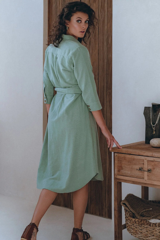 Essence Shirt Linen Dress by Bali Lane Bali Lane