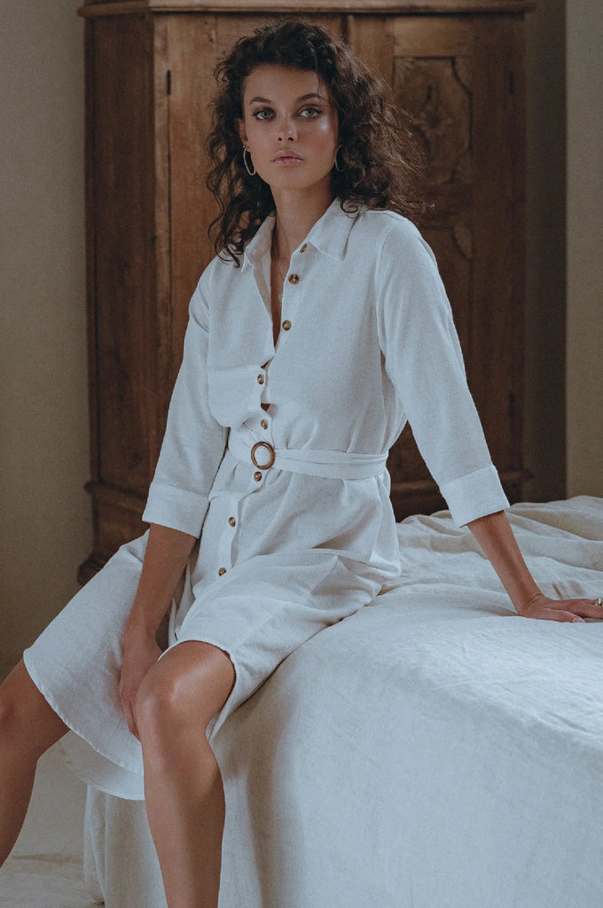 Essence Shirt Linen Dress by Bali Lane Bali Lane