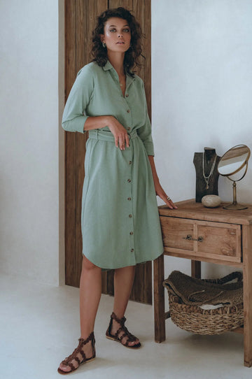 Essence Shirt Linen Dress by Bali Lane Bali Lane