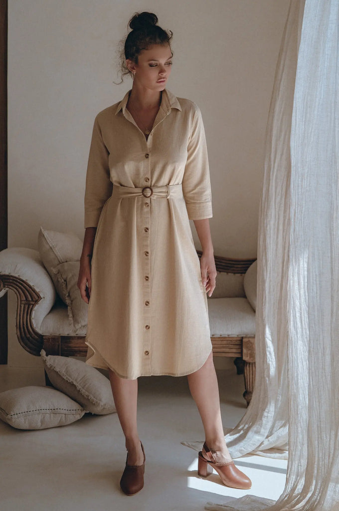 Essence Shirt Linen Dress by Bali Lane Bali Lane