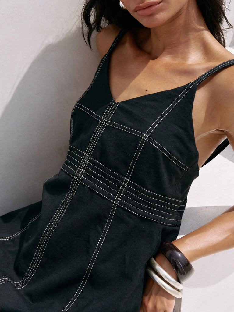 Eva Maxi Dress - Black by The Handloom The Handloom