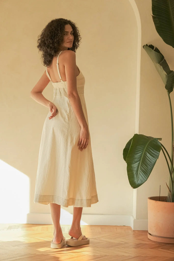 Eva Maxi Dress - Natural by The Handloom The Handloom