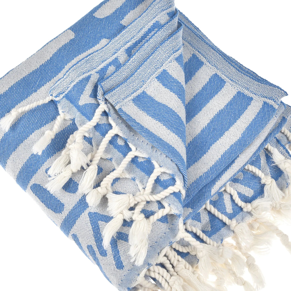 Exclusive Aitos Peshtemal Pure Cotton Throw Blanket by La'Hammam La'Hammam