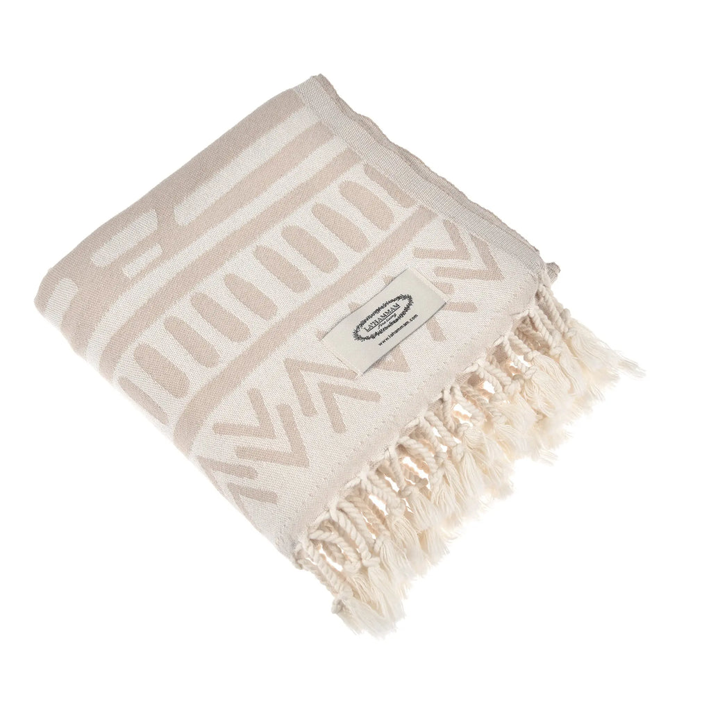 Exclusive Aitos Peshtemal Pure Cotton Throw Blanket by La'Hammam La'Hammam