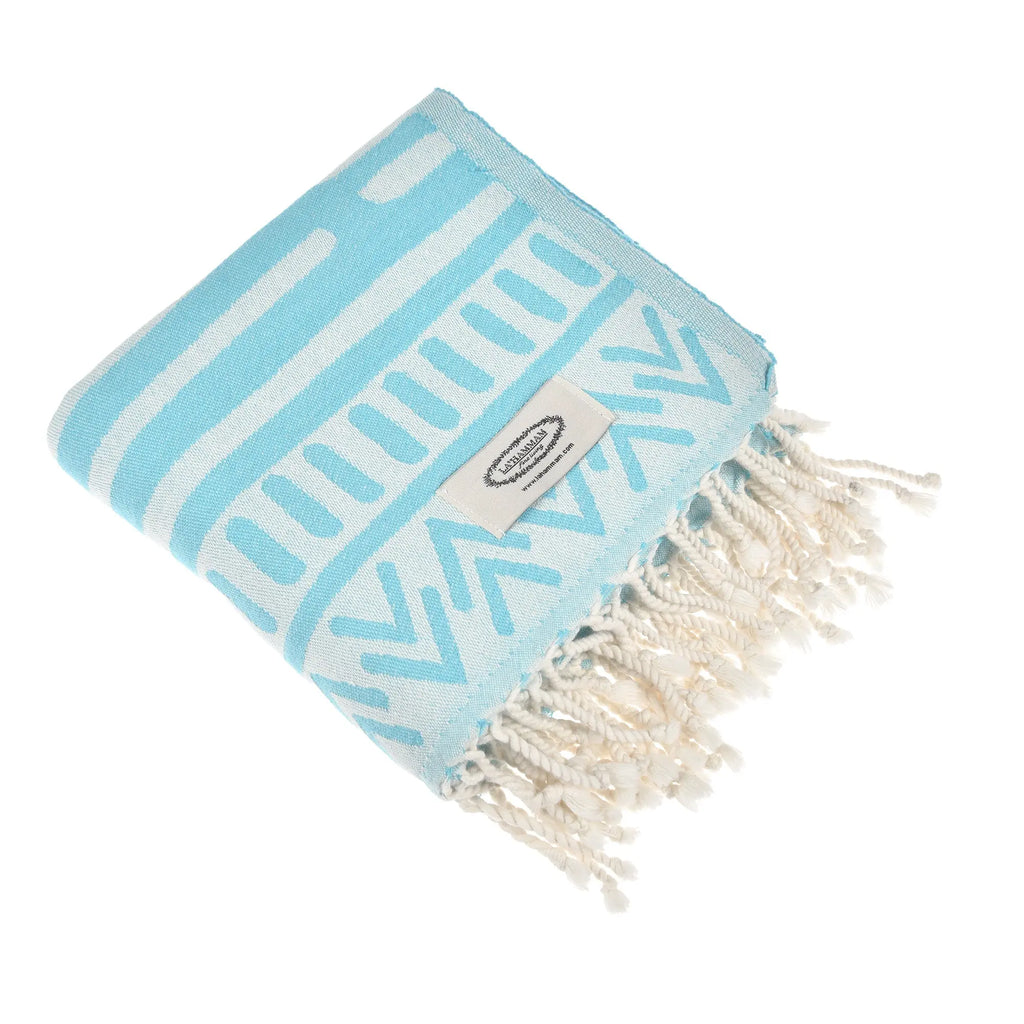 Exclusive Aitos Peshtemal Pure Cotton Throw Blanket by La'Hammam La'Hammam