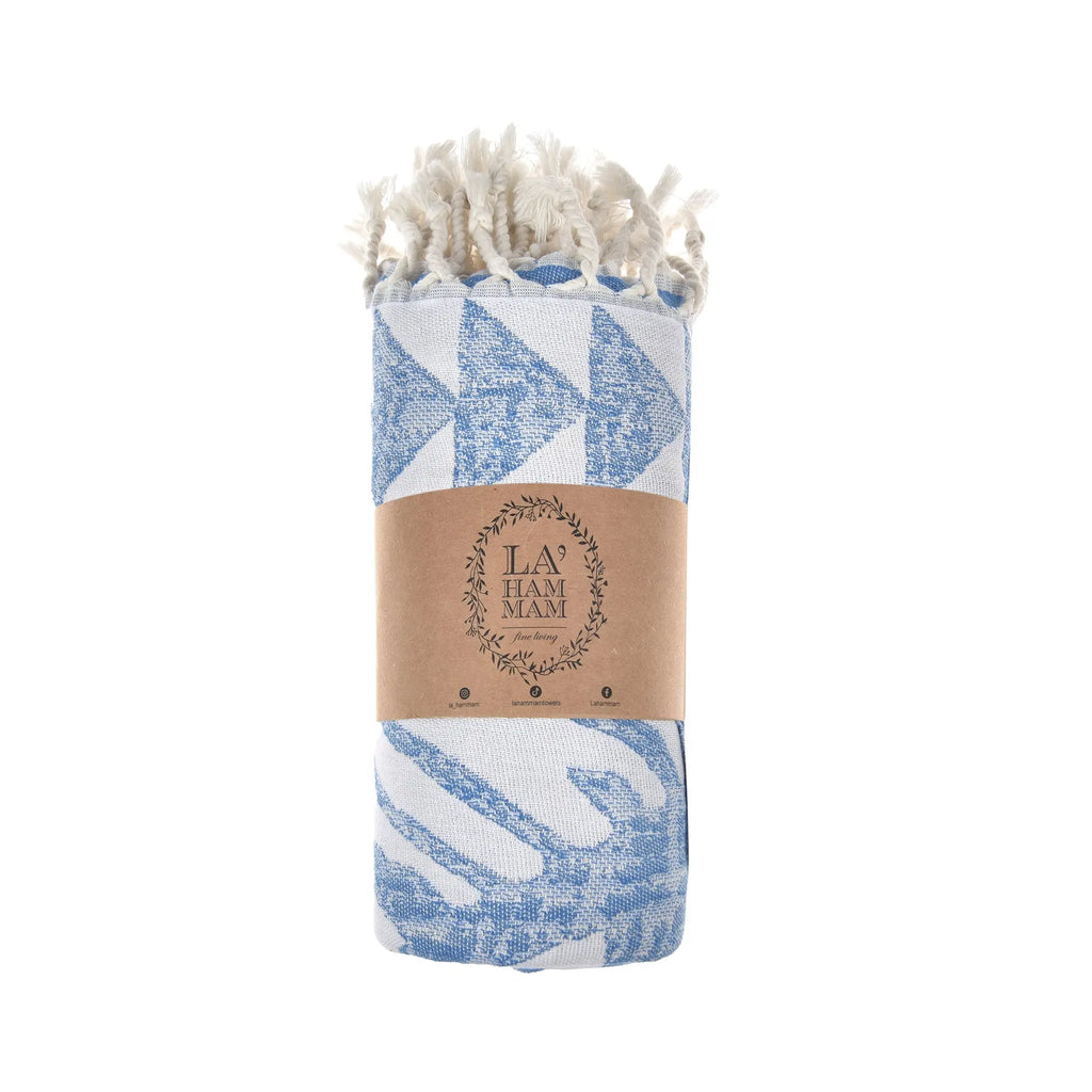 Exclusive Antalia Peshtemal Pure Cotton Beach Towel by La'Hammam La'Hammam