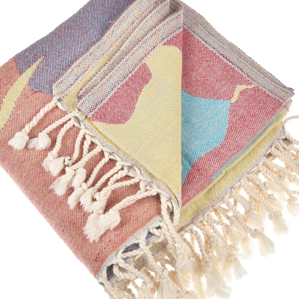Exclusive Arizona Sky Peshtemal Pure Cotton Throw Blanket by La'Hammam La'Hammam
