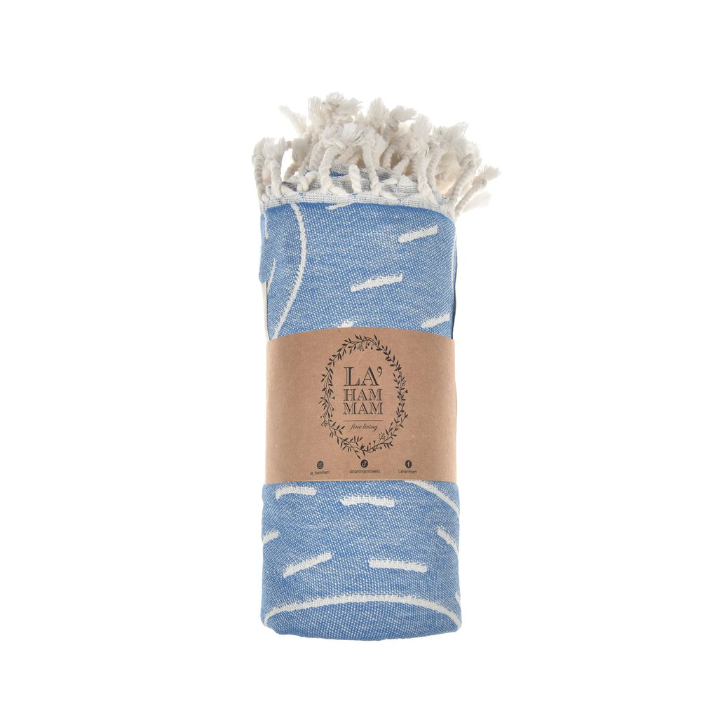 Exclusive Bison Mountain Peshtemal Pure Cotton Beach Towel by La'Hammam La'Hammam