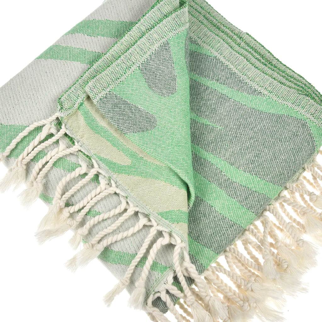 Exclusive Citrus Peshtemal Pure Cotton Throw Blanket by La'Hammam La'Hammam