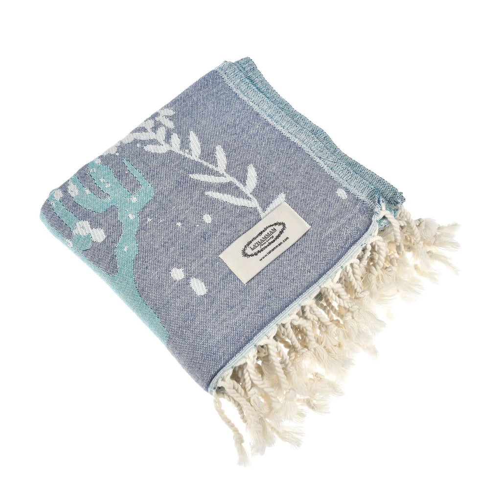 Exclusive Deep Bubbles Peshtemal Pure Cotton Beach Towel by La'Hammam La'Hammam