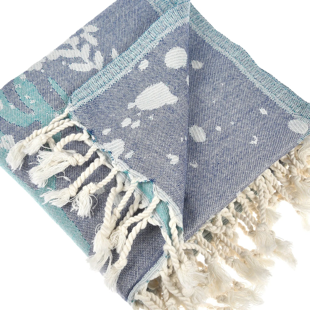 Exclusive Deep Bubbles Peshtemal Pure Cotton Beach Towel by La'Hammam La'Hammam
