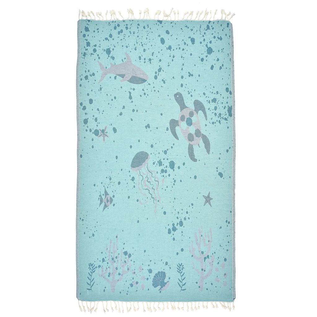 Exclusive Deep Bubbles Peshtemal Pure Cotton Beach Towel by La'Hammam La'Hammam