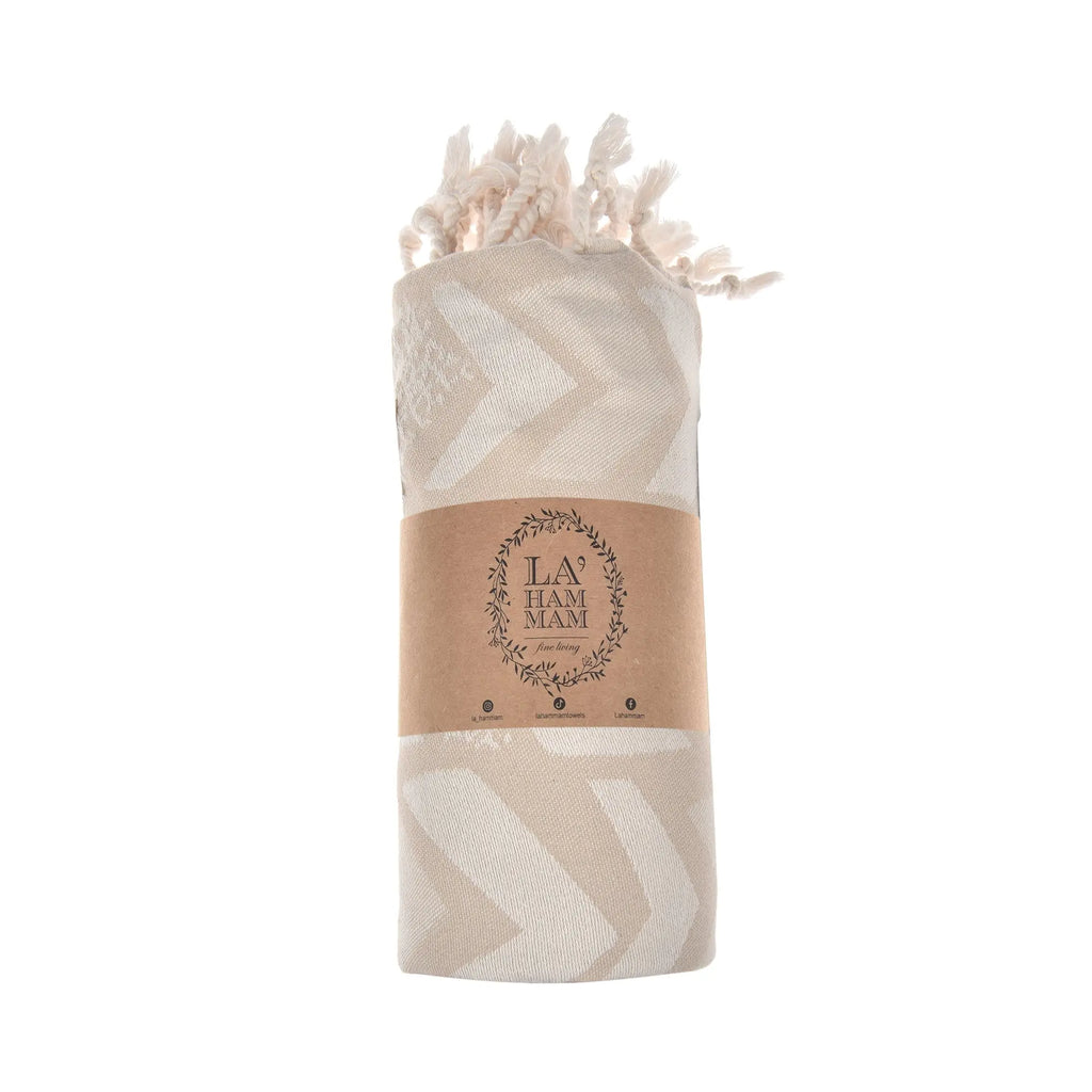 Exclusive Flinstone Peshtemal Pure Cotton Beach Towel by La'Hammam La'Hammam