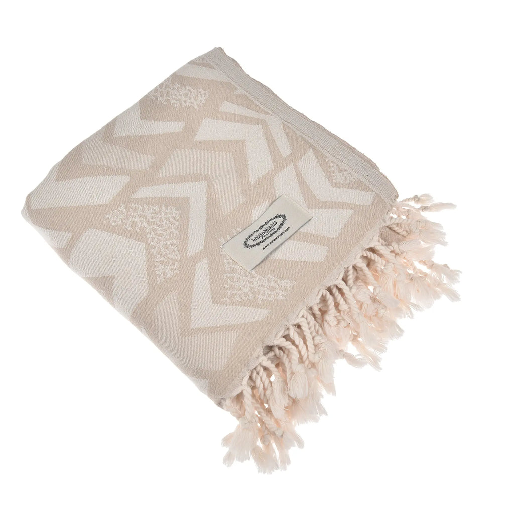 Exclusive Flinstone Peshtemal Pure Cotton Beach Towel by La'Hammam La'Hammam