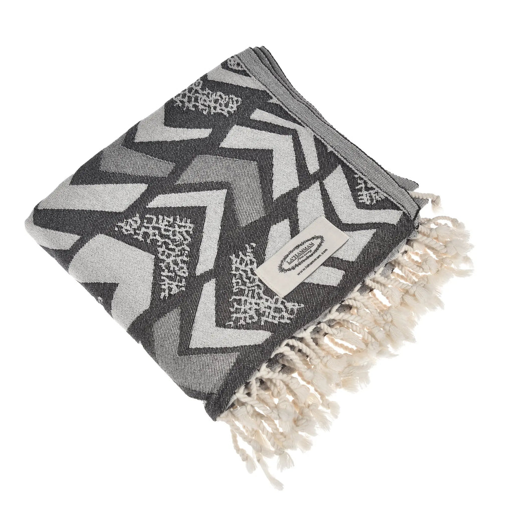 Exclusive Flinstone Peshtemal Pure Cotton Beach Towel by La'Hammam La'Hammam