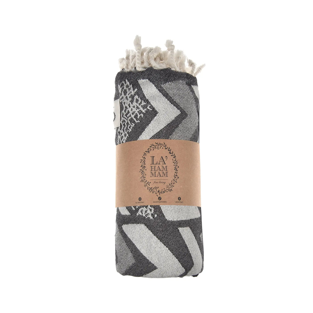 Exclusive Flinstone Peshtemal Pure Cotton Beach Towel by La'Hammam La'Hammam