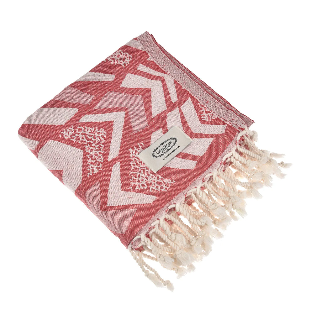 Exclusive Flinstone Peshtemal Pure Cotton Beach Towel by La'Hammam La'Hammam