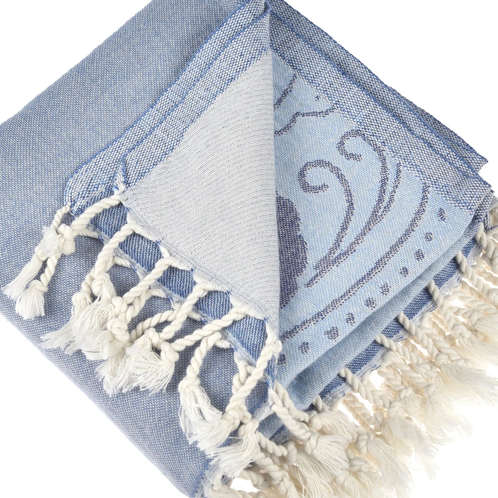 Exclusive Lion Fish Peshtemal Pure Cotton Throw Blanket by La'Hammam La'Hammam