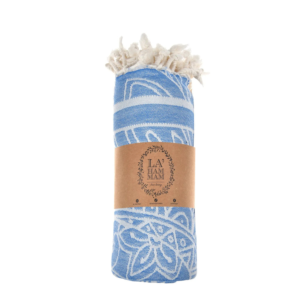 Exclusive Magic Dolphin Peshtemal Pure Cotton Beach Towel by La'Hammam La'Hammam