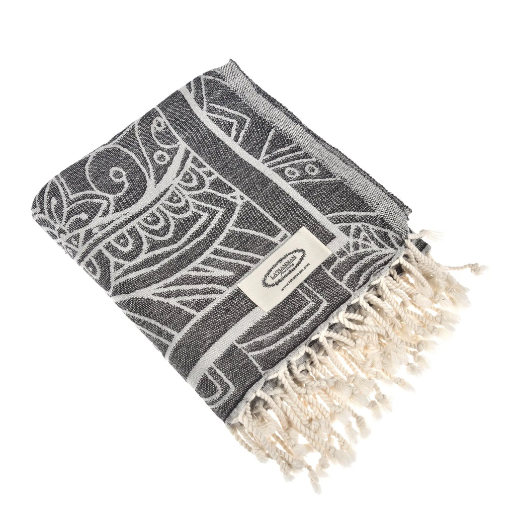 Exclusive Magic Dolphin Peshtemal Pure Cotton Beach Towel by La'Hammam La'Hammam