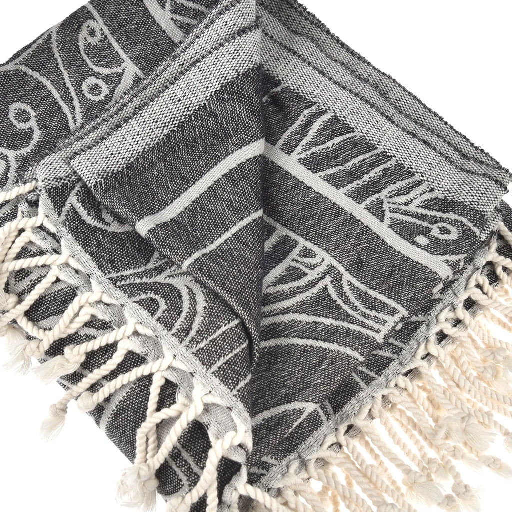 Exclusive Magic Dolphin Peshtemal Pure Cotton Beach Towel by La'Hammam La'Hammam