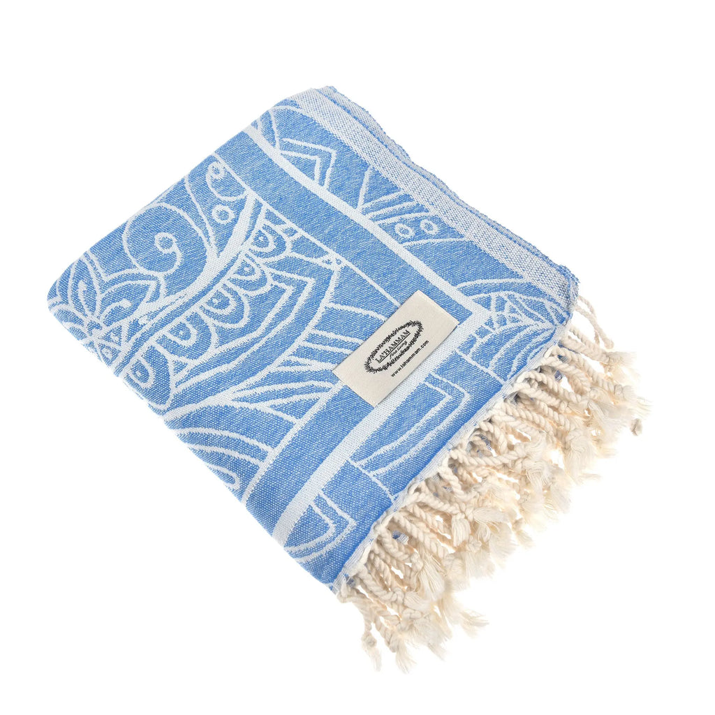 Exclusive Magic Dolphin Peshtemal Pure Cotton Beach Towel by La'Hammam La'Hammam