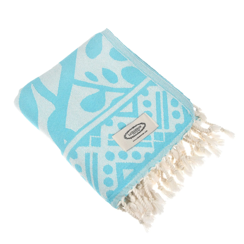 Exclusive Marmaris Peshtemal Pure Cotton Beach Towel by La'Hammam La'Hammam