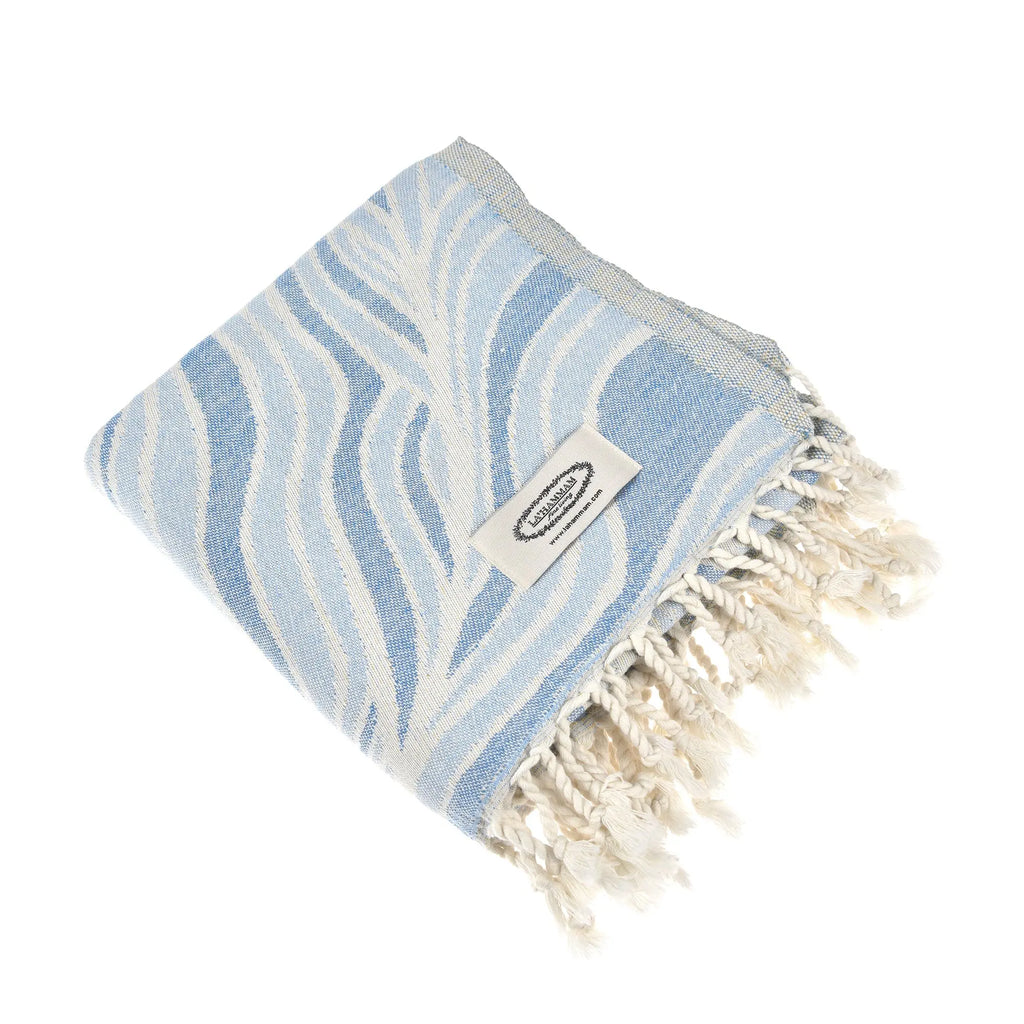 Exclusive Narwhal Peshtemal Pure Cotton Throw Blanket by La'Hammam La'Hammam