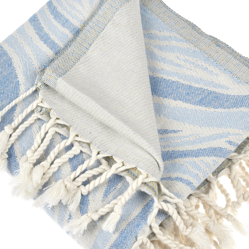 Exclusive Narwhal Peshtemal Pure Cotton Throw Blanket by La'Hammam La'Hammam