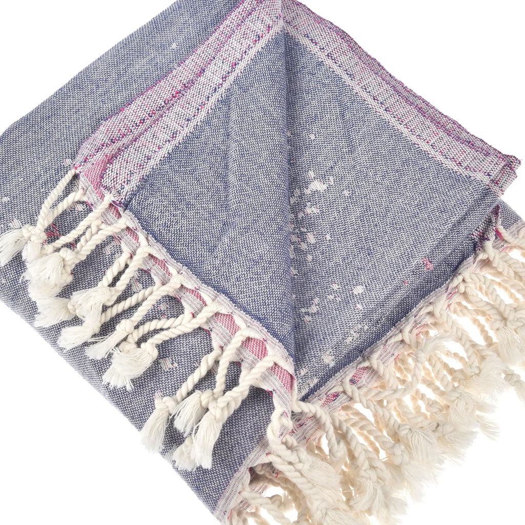 Exclusive Pink Saturn Peshtemal Pure Cotton Beach Towel by La'Hammam La'Hammam