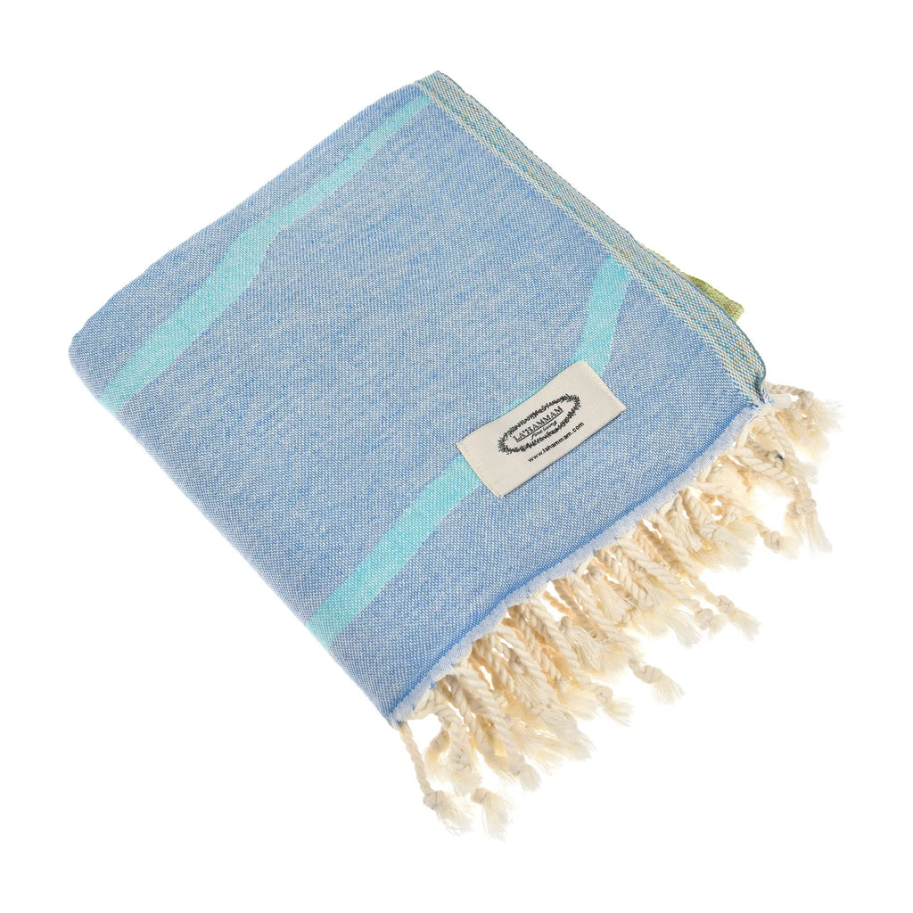 Exclusive Sandy Island Peshtemal Pure Cotton Beach Towel by La'Hammam La'Hammam