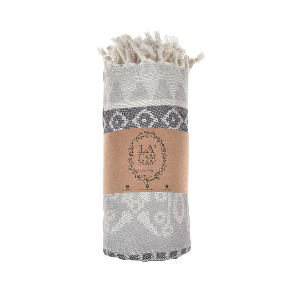 Exclusive Seljuk Peshtemal Pure Cotton Throw Blanket by La'Hammam La'Hammam